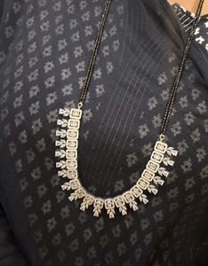 Ad Mangalsutra With Earrings