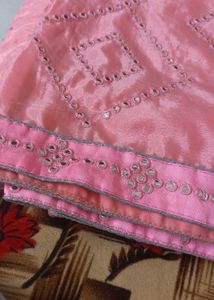 Silk Mirror Work saree