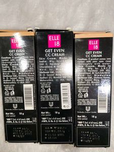 Elle18 CC Cream Pack Of 3