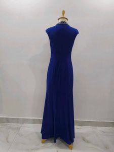 blue gown