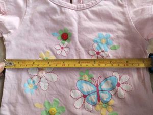 Skirt Attached Lower With T Shirt For Baby Girl