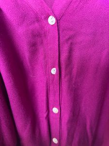 Purple long sleeve blouse/shirt