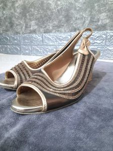 Elegant Gold Heels