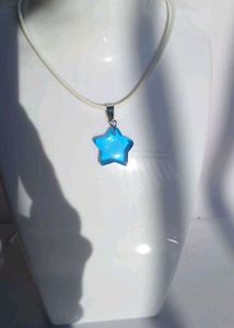 Blue Star cord Necklace
