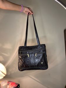 COMPASS Leather Shoulder Bag