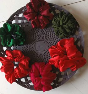 combo of multicolour Scrunchie Set
