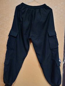 Black Cargo Sweatpants