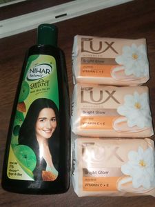 Nihar Naturals Oil & LUX Bright Glow Soap(3)