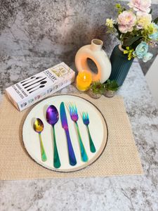 Rainbow Mirror Finish Cutlery Set