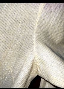 W YELLOW SHIMMER KURTA