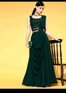 Elegant Emerald Green Dress