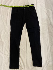 Jet Black Jeans In Size 28