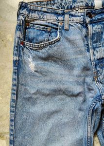 Light Wash Distressed Jeans