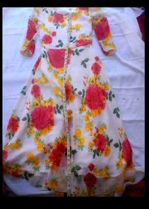Floral Anarkali Kurta Set