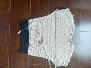 BOGO OFFER Pretty Off White Top Buy 1 Get  Free