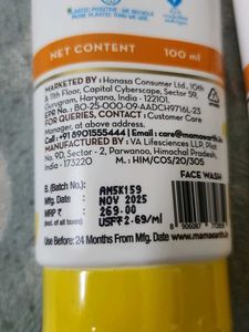 New Mamaearth Vitamin C Face Wash &amp; Sunscreen