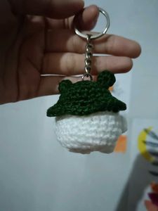 Crochet Frog Keychain