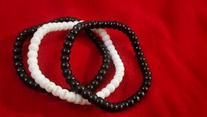 Pink Colour Bracelet &amp; Black And White Bangle