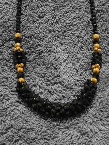 Black &amp; Gold Beaded Necklace