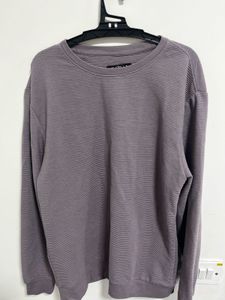 Purple Striped Sweatshirt