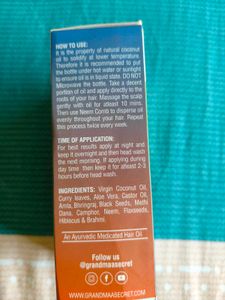 Nidhi&#39;s Grandmaa Secret Hair Oil