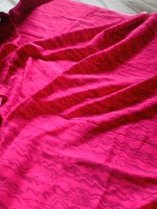Magenta Rose Pink Dress Material With Dupatta