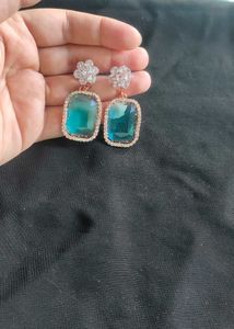 Elegant Blue Drop Earrings