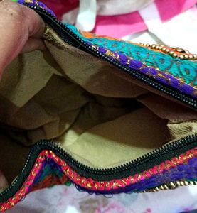 Multicolored Party Handbag