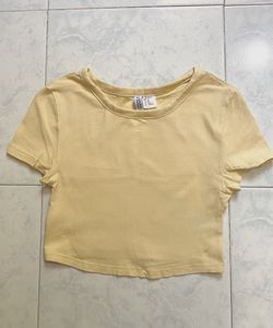 H&M Yellow Crop Top