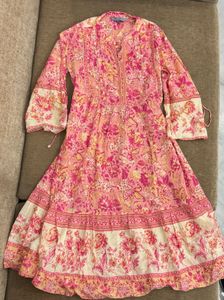 Ritu Kumar Pink Floral Bohemian dress