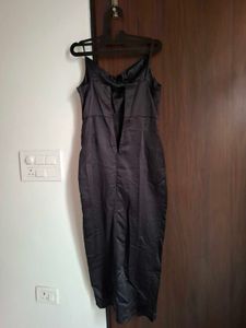 Satin Black Dress