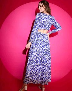 Floral Cutout Maxi Dress