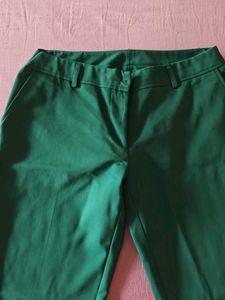 Green Straight Leg Pants
