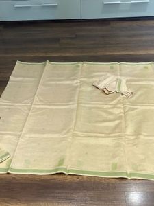 light pastel brown saree