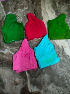 5 Cotton Free Size Blouses.