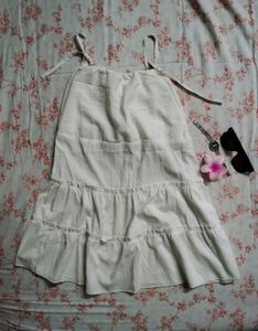 White Mini Sleeveless Sundress