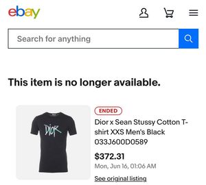 Dior Black Logo Tee