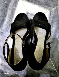 Sling Purse+heels Black