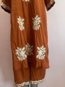 Embroidered Long Cord Set