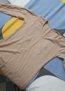 KOREAN STYLE BROWN KHAKI MIX TOP!