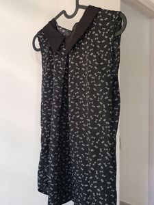 Bow Print Sleeveless Blouse
