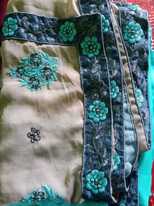 Elegant Embroidered Saree