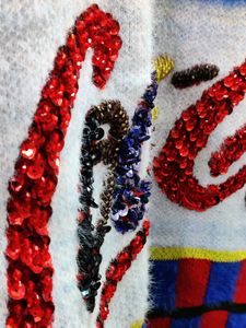 imported vintage  Coca-Cola fuzzy sweater