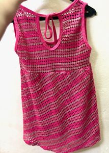 Pink Knit Tank Top