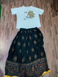 Boho Skirt &amp; Tee Set