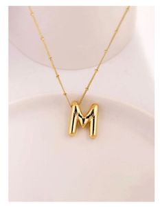 Gold &#39;M&#39; Initial Bubble Letter Chain🎀