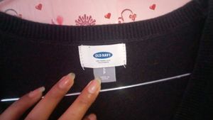 plain black cardigan