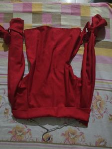 Red Long Sleeve Top