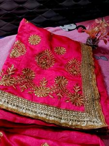 Rose Pink Saree For Wedding,Party Wear♥️✨🌸