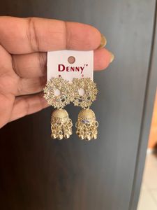 Golden Jhumka Earrings